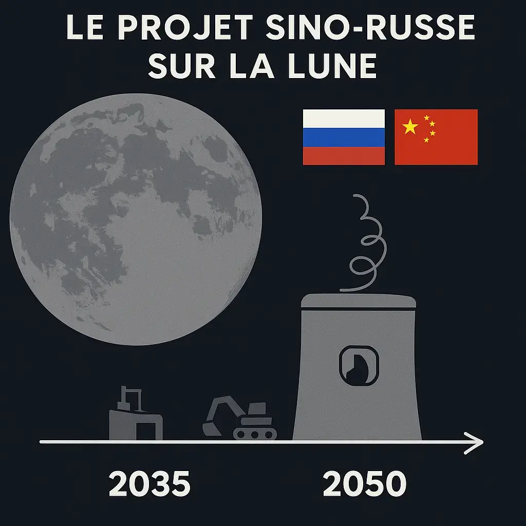 centrale nucléaire, projet sino russe, lune