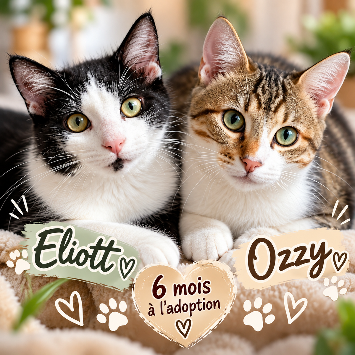 Adoption Ozzy et Eliott