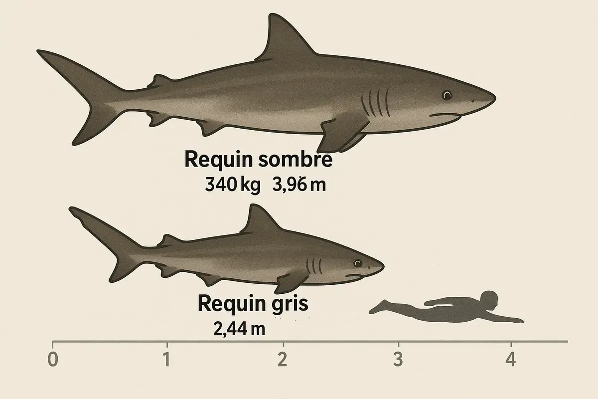 comparaison taille requin