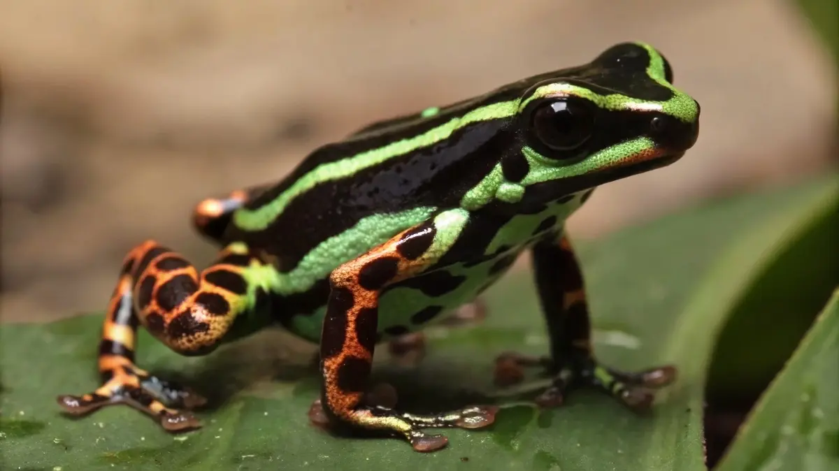 Ranitomeya aquamarina, amazonie, grenouille