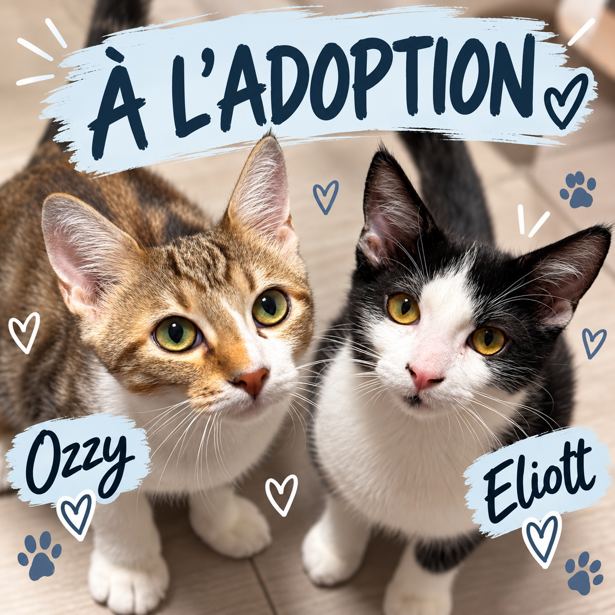 Adoption Ozzy et Eliott
