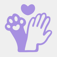 Logo association Les Pattes en Coeur
