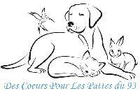 Logo association Des coeurs pour les pattes du 93