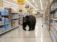 Ils pensaient faire leurs courses… ils sont tombés nez à nez avec un ours